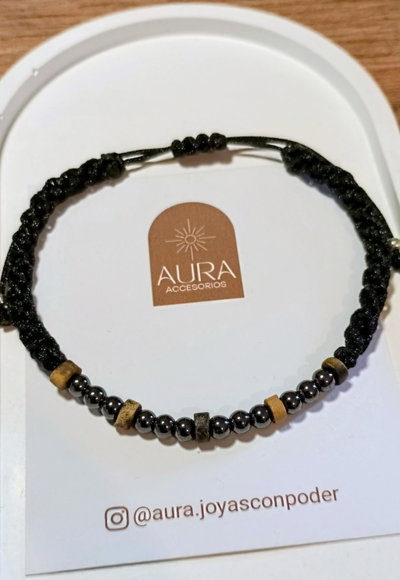 Pulsera tejida • Hematite 