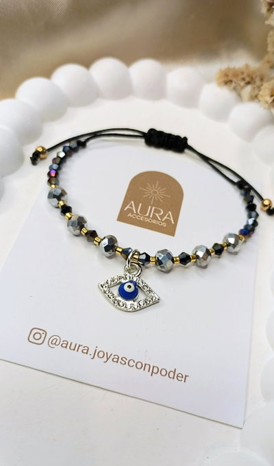 Ojo turco strass • Pulsera