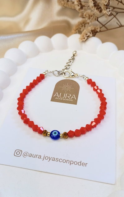 Pulsera Cristal • Ojo Turco 