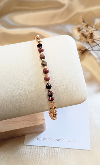 Piedra Rodonita • Pulsera 