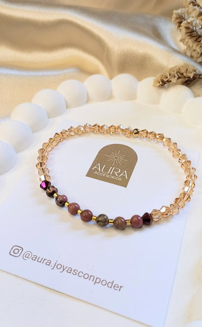 Piedra Rodonita • Pulsera 