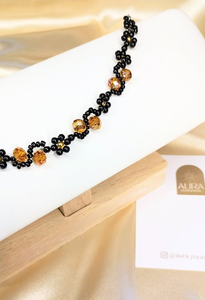 Pulsera Flores • Tejida 