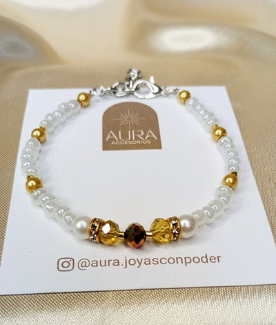 Pulsera • Perlas & Cristales 