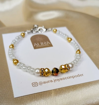 Pulsera • Perlas & Cristales 