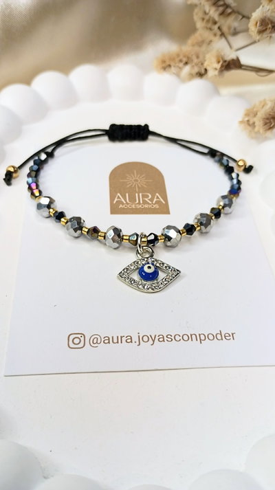 Ojo turco strass • Pulsera