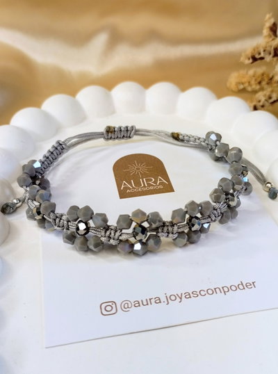 Pulsera Tejida Flor