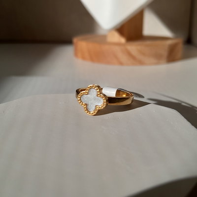 Anillo Trebol Dorado 