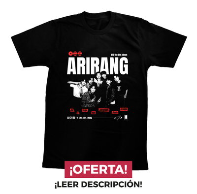 Remera BTS Arirang MODELO 1 - OFERTA