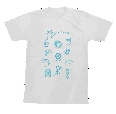 Remera Argentina "Dibujos Argentinos"