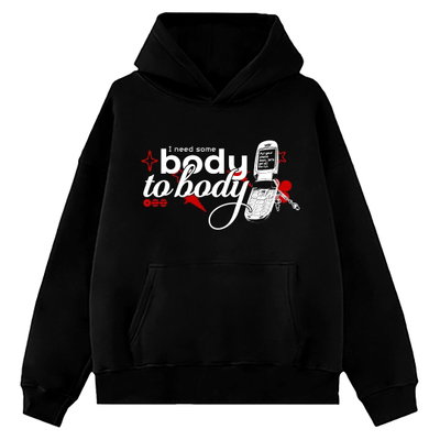 Buzo canguro BTS Arirang Body to Body (frente y dorso)