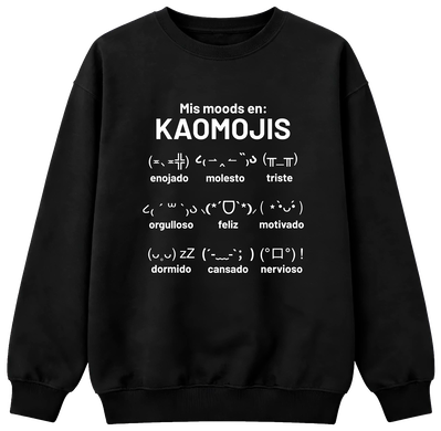 Buzo cuello redondo Kaomoji