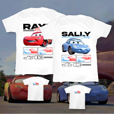 Remera Cars - Pareja McQueenXSally (DÚO)