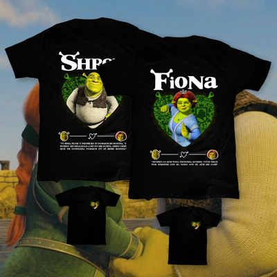 Remera Shrek - Pareja ShrekXFiona (DÚO)