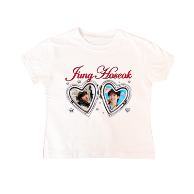Baby tee BTS Corazones ¡Elegí tu bias!