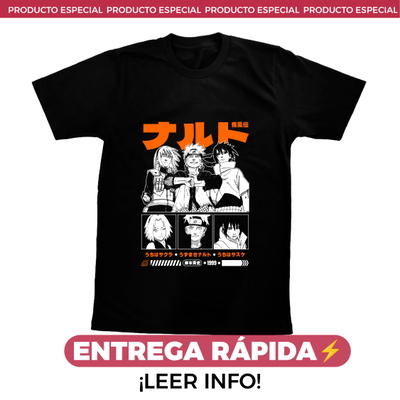 ENTREGA RÁPIDA - Remera Naruto