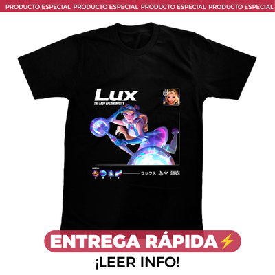 ENTREGA RÁPIDA - Remera Lux League of Legends