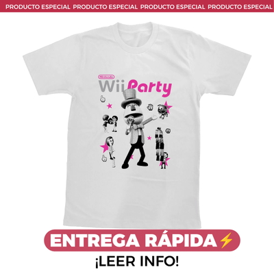 ENTREGA RÁPIDA - Remera Wii Party