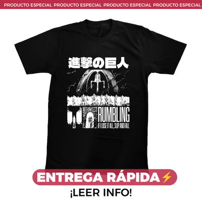 ENTREGA RÁPIDA - Remera Attack on Titan