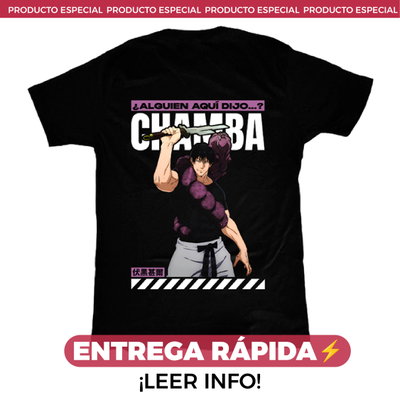 ENTREGA RÁPIDA - Remera Toji Fushiguro "Chamba" - Jujutsu Kaisen
