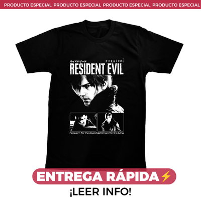 ENTREGA RÁPIDA - Remera Leon Resident Evil