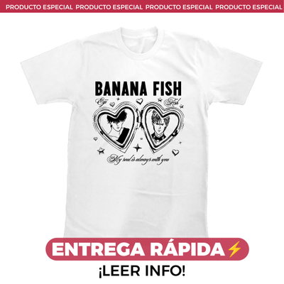 ENTREGA RÁPIDA - Remera Banana Fish