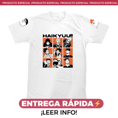 ENTREGA RÁPIDA - Remera Haikyuu!!