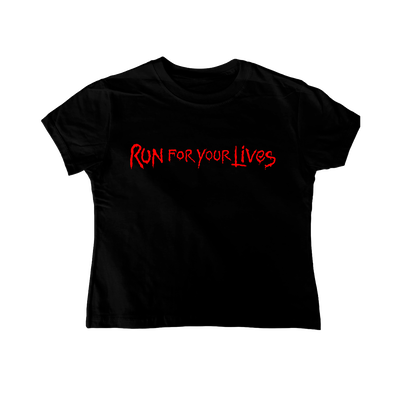 Baby tee Iron Maiden Run For your Lives