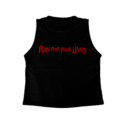 Musculosa Iron Maiden Run For your Lives