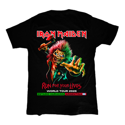 Remera Iron Maiden Run For your Lives Argentina