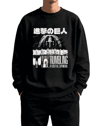 Buzo cuello redondo Rumbling - Attack On Titan