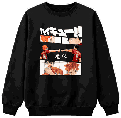 Buzo cuello redondo Hinata y Kageyama - Haikyuu!!