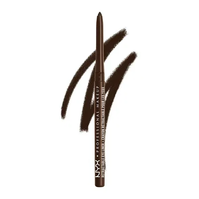 NYX Professional Makeup Delineador de Ojos Retráctil, Lápiz de Ojos Mecánico Impermeable,