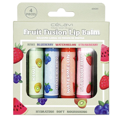 Celavi Fruit Fusion kit Lip Balm (4 units)