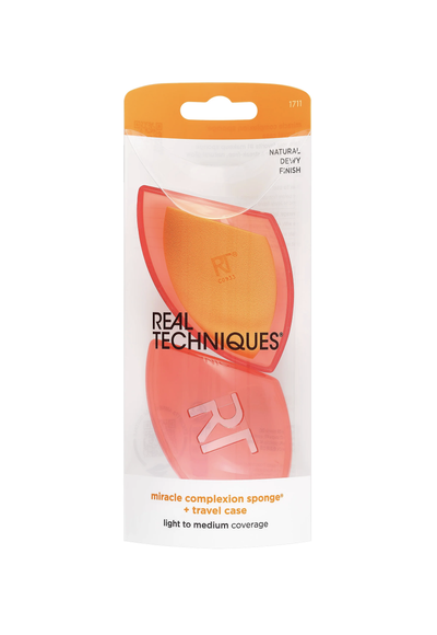 REAL TECHNIQUES Miracle Complexion Sponge Makeup Blender + Travel Case