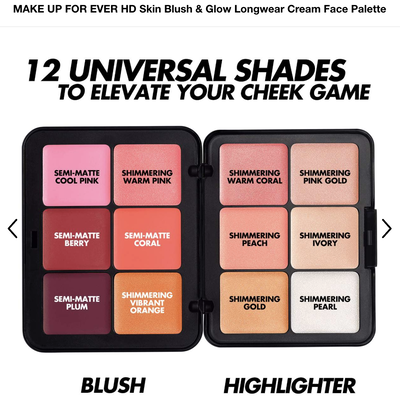 MAKE UP FOR EVER HD SKIN BLUSH & GLOW PALETTE