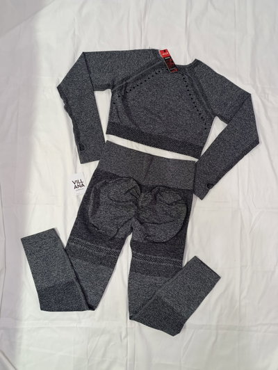 SET ARIANA GRIS OSC. LARGO (38/42)