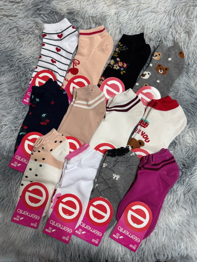 PACK MEDIAS SOQUETES COLORES X2
