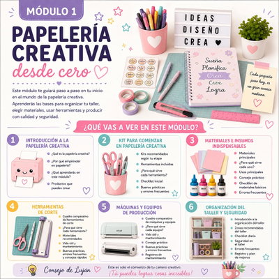 MÓDULO 1 | PAPELERÍA CREATIVA