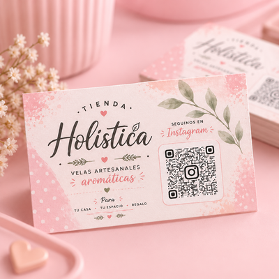 Tarjetas presentación con QR | 8x5cm