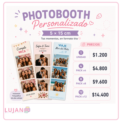 Fotos Personalizadas | Photobooth  5 × 15 cm