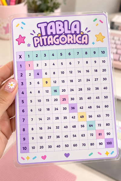 Matemático | Tabla Pitagórica y multiplicación – Reutilizable