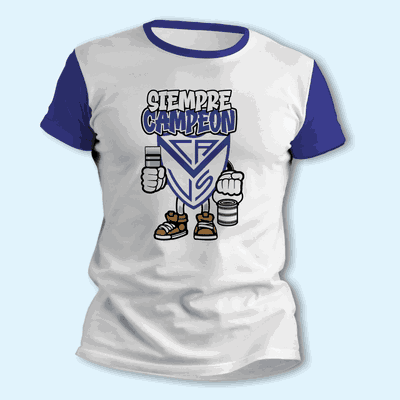 Remeras Velez Sarsfield Siempre Campeón de Futbol - 9001