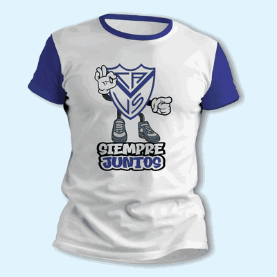 Remeras con Velez Sarsfield Siempre Juntos Futbol - 9004
