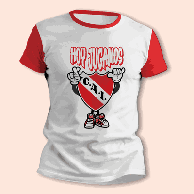 Remeras con Independiente Hoy Jugamos Futbol - 9005