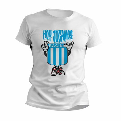 Remera de Futbol con Racing Club Hoy Jugamos - 9005