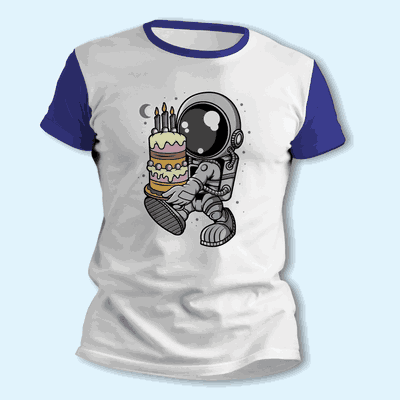 Remeras de Feliz Cumpleaños con Astronauta - Envío a todo el País - 0899
