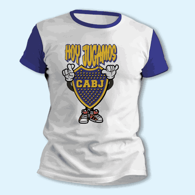 Remeras con Boca Juniors Hoy Jugamos Futbol - 9005