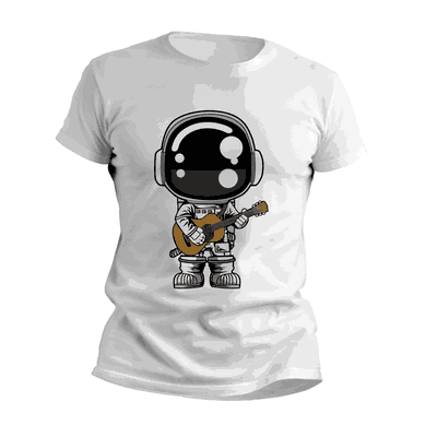 Remeras Rockero de Astronauta con Guitarra - Diseños Originales - 0888