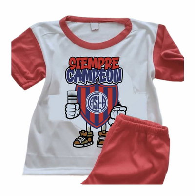 Pijamas de Futbol San Lorenzo Siempre Campeón - 9001