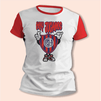 Remeras con San Lorenzo Hoy Jugamos Futbol - 9005